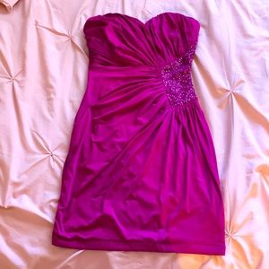 Magenta cocktail dress